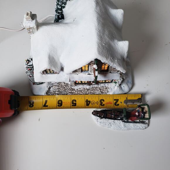 Thomas Kinkade Hawthorne Village Santas Workshop Toys & Horse Sleigh Christmas - Picture 3 of 16